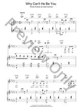 Why Can't He Be You piano sheet music cover